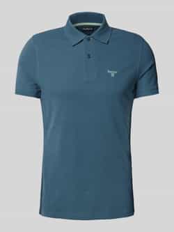 Barbour Slim fit poloshirt met labelstitching