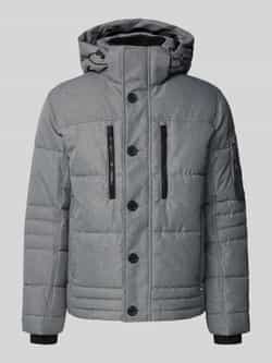 Tom Tailor Gewatteerd regular fit jack met afneembare capuchon
