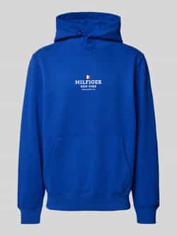 Tommy Hilfiger Hoodie met labelprint en kangoeroezak