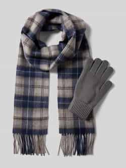 Barbour Handschoenen en sjaal in een set van wolmix