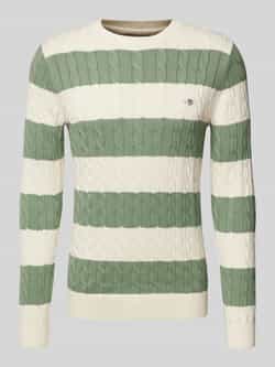 Gant Overhemd met korte mouwen REG COTTON LINEN STRIPE SS SHIRT