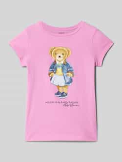 Polo Ralph Lauren Teens T-shirt met motief- en labelprint