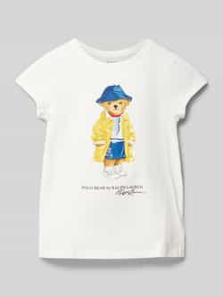 Polo Ralph Lauren Kids T-shirt met motief- en labelprint model 'BEAR'