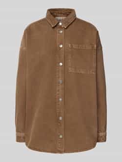 My Essential Wardrobe Jeansblouse met borstzak model 'Malo'