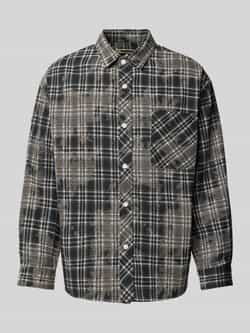 WOODBIRD Oversized overhemdjack met kentkraag model 'JONG'