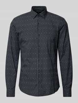 JOOP! Collection Slim fit zakelijk overhemd met haaikraag model 'Pit'