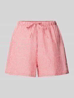 Jake*s Casual Korte pyjamabroek met elastische band en tunnelkoord