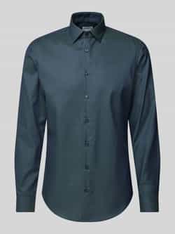 Jake*s Slim fit zakelijk overhemd met kentkraag