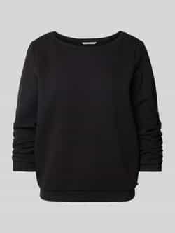Tom Tailor Denim Shaped fit sweatshirt van biologische katoenmix met 3 4-mouwen en dobbystructuur