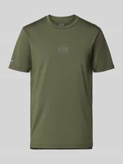 EA7 Emporio Armani T-shirt met labeldetail
