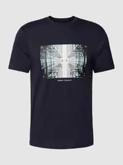 Armani Exchange T-shirt met label- en motiefprint