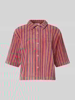 Marc O'Polo DENIM T-shirt met doorknoopsluiting
