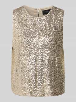 S.Oliver BLACK LABEL Comfort fit T-shirt van viscosemix zonder mouwen