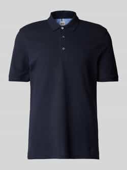 BRAX Regular fit poloshirt met labelprint model 'Pete'