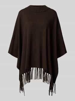 Herzensangelegenheit Poncho met franjes
