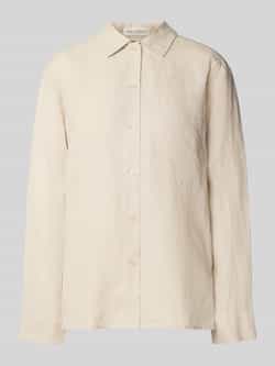 Marc O'Polo Regular fit linnen blouse met borstzak