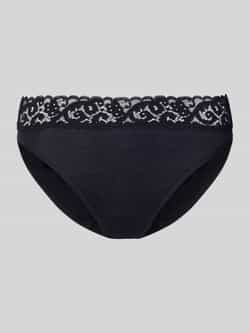 Hanro Slip van katoen met kant model 'Moments'