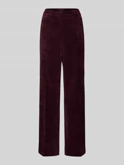 CAMBIO Wide fit corduroy broek met persplooien model 'Amelie'