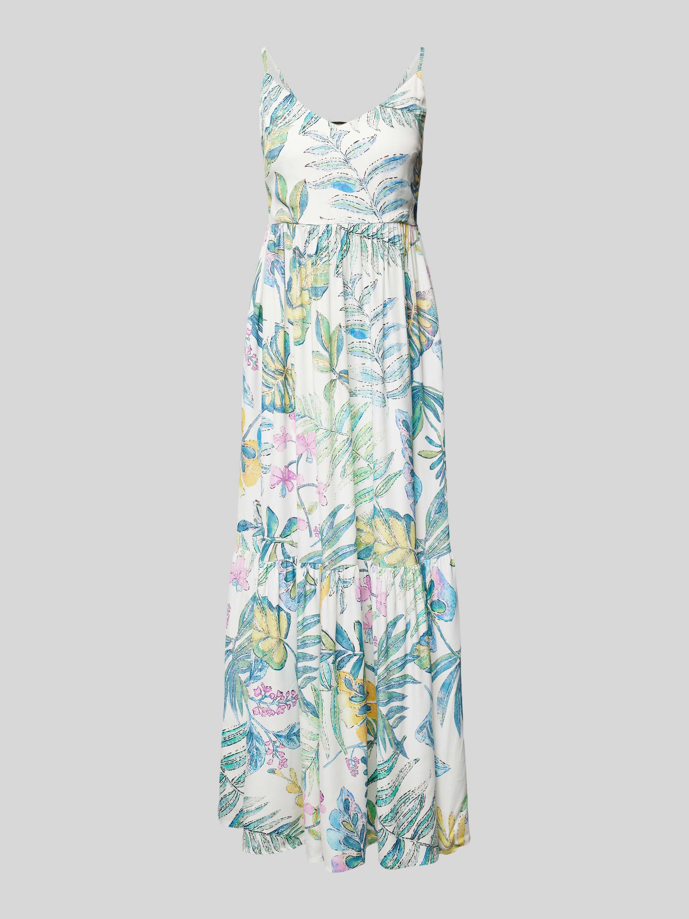 MORE & MORE Maxi-jurk van viscose met bloemenmotief