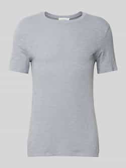 American vintage T-shirt met geribde ronde hals model 'BYSAPICK'