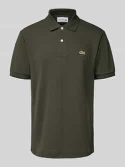 Lacoste Militaire stijl poloshirt met korte mouwen Green Heren