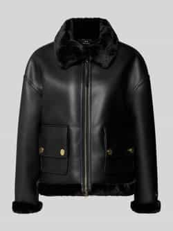 Armani Exchange Jack in leerlook met tweewegsritssluiting