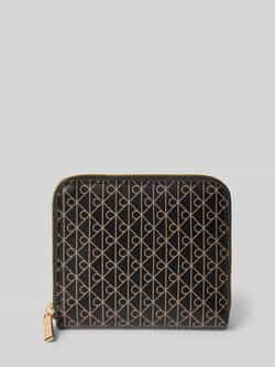 CK Calvin Klein Portemonnee met all-over print model 'Square'