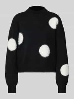 Vero Moda Regular fit gebreide pullover met angorawollook met stipjes