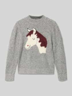 s.Oliver RED LABEL Regular fit gebreide pullover met intarsia