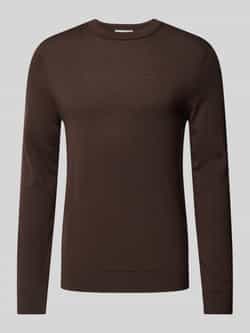 Selected Homme Gebreide pullover met ribboorden model 'TRAY'