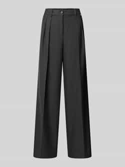Marc Cain Wide fit broek met plooien