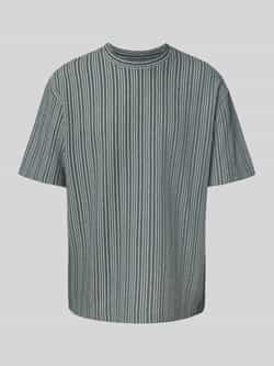 MCNEAL T-shirt met geribde ronde hals
