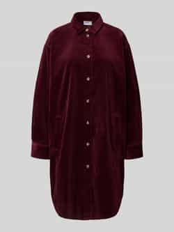 Jake*s Casual Knielange overhemdjurk van corduroy
