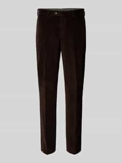 Hiltl Regular fit corduroy broek met riemlussen model 'PARMA'