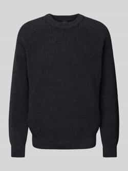 Boss Orange Gebreide pullover met extra brede schouders model 'Alamaka'