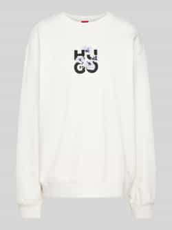 HUGO Sweatshirt met labelprint