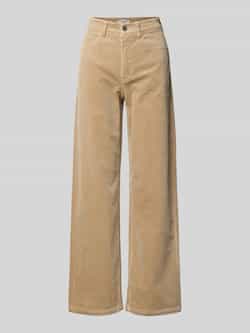 Marc O'Polo DENIM Wide leg corduroy broek van katoenmix