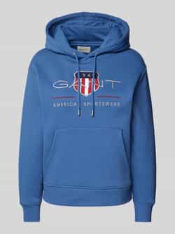 Gant Hoodie met labelstitching