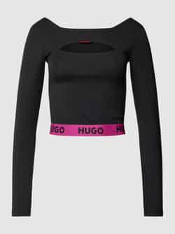 HUGO Shirt met lange mouwen en cut-out model 'KAT'