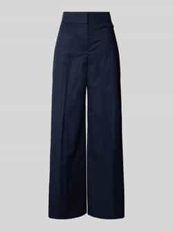 Boss Wide leg stoffen broek met persplooien model 'Tiana'