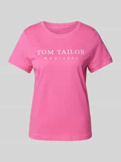 Tom Tailor T-shirt met labelstitching