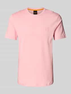 Boss Orange T-shirt Tales met boss-borduursel op de borst