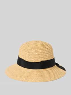 Loevenich Klokvormige strohoed met hoedband model 'Raffia'