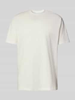 Armani Exchange T-shirt met geribde ronde hals