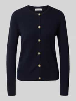 Christian Berg Woman Cardigan met ronde hals en knoopsluiting