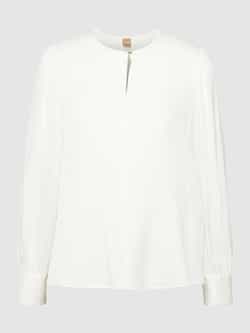 Boss Blouse met ronde hals en knoopsluiting
