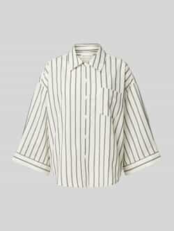 Marc O'Polo Overhemdblouse Mix & Match Poplin met extra brede mouwen en doorlopende knoopsluiting
