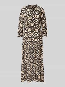 MORE & MORE Maxi-jurk van viscose in laagjeslook