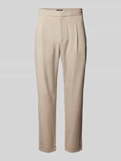 MCNEAL Tapered fit stoffen broek met achterzakken