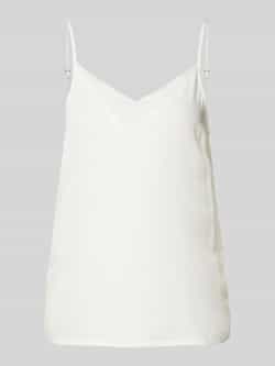 Only Regular fit top met bandjes met viscose en mesh model 'MELVA'